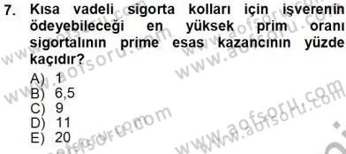 Belge Yönetimi ve Ofis Uygulamaları Dersi 2013 - 2014 Yılı Tek Ders Sınavı 7. Soru