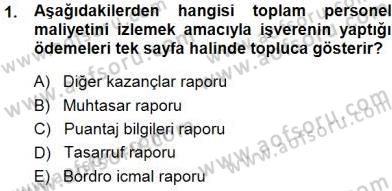 Belge Yönetimi ve Ofis Uygulamaları Dersi 2014 - 2015 Yılı (Vize) Ara Sınav Soruları 1. Soru
