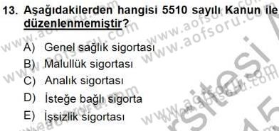 Belge Yönetimi ve Ofis Uygulamaları Dersi 2014 - 2015 Yılı (Vize) Ara Sınav Soruları 13. Soru