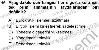 Belge Yönetimi ve Ofis Uygulamaları Dersi 2014 - 2015 Yılı (Vize) Ara Sınav Soruları 16. Soru