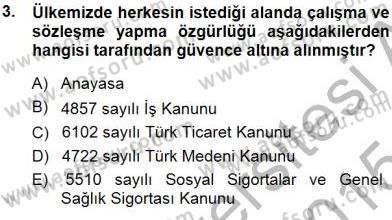 Belge Yönetimi ve Ofis Uygulamaları Dersi 2014 - 2015 Yılı (Vize) Ara Sınav Soruları 3. Soru