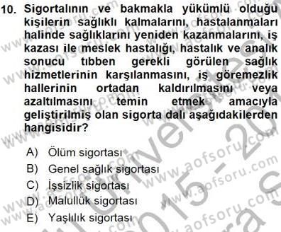 Belge Yönetimi ve Ofis Uygulamaları Dersi 2015 - 2016 Yılı (Vize) Ara Sınav Soruları 10. Soru