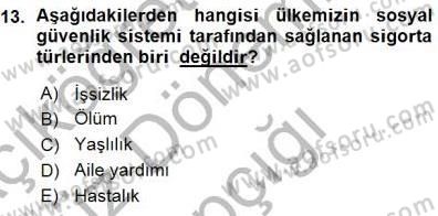 Belge Yönetimi ve Ofis Uygulamaları Dersi 2015 - 2016 Yılı (Vize) Ara Sınav Soruları 13. Soru