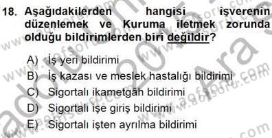 Belge Yönetimi ve Ofis Uygulamaları Dersi 2015 - 2016 Yılı (Vize) Ara Sınav Soruları 18. Soru