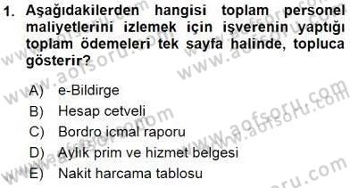 Belge Yönetimi ve Ofis Uygulamaları Dersi 2016 - 2017 Yılı (Vize) Ara Sınav Soruları 1. Soru
