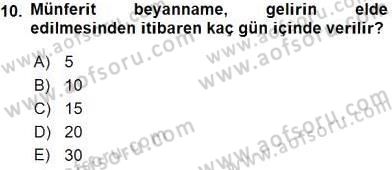 Belge Yönetimi ve Ofis Uygulamaları Dersi 2016 - 2017 Yılı (Vize) Ara Sınav Soruları 10. Soru