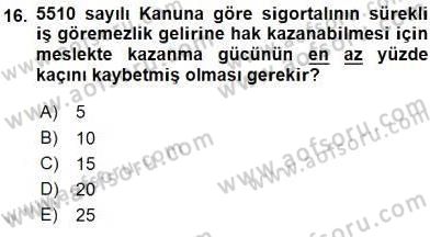 Belge Yönetimi ve Ofis Uygulamaları Dersi 2016 - 2017 Yılı (Vize) Ara Sınav Soruları 16. Soru