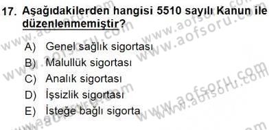 Belge Yönetimi ve Ofis Uygulamaları Dersi 2016 - 2017 Yılı (Vize) Ara Sınav Soruları 17. Soru