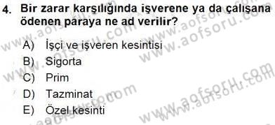 Belge Yönetimi ve Ofis Uygulamaları Dersi 2016 - 2017 Yılı (Vize) Ara Sınav Soruları 4. Soru