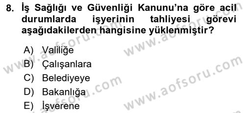 Belge Yönetimi ve Ofis Uygulamaları Dersi 2017 - 2018 Yılı (Final) Dönem Sonu Sınavı 8. Soru