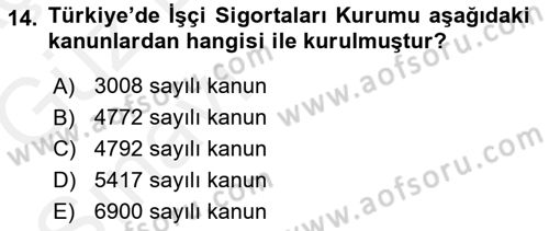 Belge Yönetimi ve Ofis Uygulamaları Dersi 2018 - 2019 Yılı (Vize) Ara Sınav Soruları 14. Soru