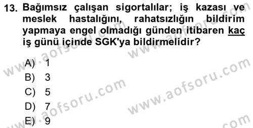 Belge Yönetimi ve Ofis Uygulamaları Dersi 2023 - 2024 Yılı (Vize) Ara Sınav Soruları 13. Soru