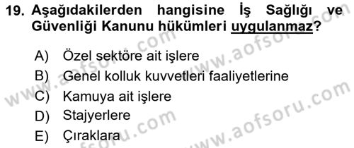 Belge Yönetimi ve Ofis Uygulamaları Dersi 2023 - 2024 Yılı (Vize) Ara Sınav Soruları 19. Soru