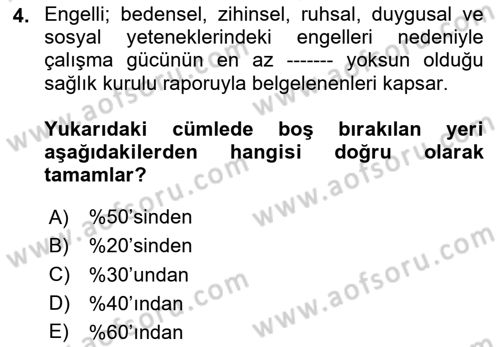 Belge Yönetimi ve Ofis Uygulamaları Dersi 2023 - 2024 Yılı (Vize) Ara Sınav Soruları 4. Soru