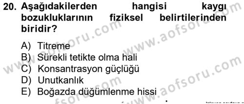 Görüşme Teknikleri Dersi 2013 - 2014 Yılı Tek Ders Sınav Soruları 20. Soru