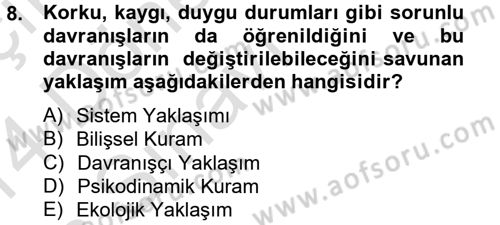 Görüşme Teknikleri Dersi 2013 - 2014 Yılı Tek Ders Sınav Soruları 8. Soru