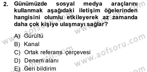 Görüşme Teknikleri Dersi 2014 - 2015 Yılı (Final) Dönem Sonu Sınav Soruları 2. Soru