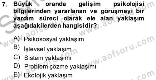 Görüşme Teknikleri Dersi 2014 - 2015 Yılı (Final) Dönem Sonu Sınav Soruları 7. Soru