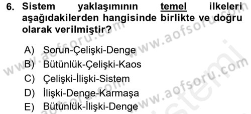 Görüşme Teknikleri Dersi 2015 - 2016 Yılı Tek Ders Sınav Soruları 6. Soru