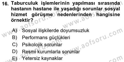 Görüşme Teknikleri Dersi 2016 - 2017 Yılı (Vize) Ara Sınavı 16. Soru