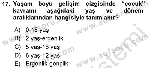 Görüşme Teknikleri Dersi 2016 - 2017 Yılı (Final) Dönem Sonu Sınavı 17. Soru