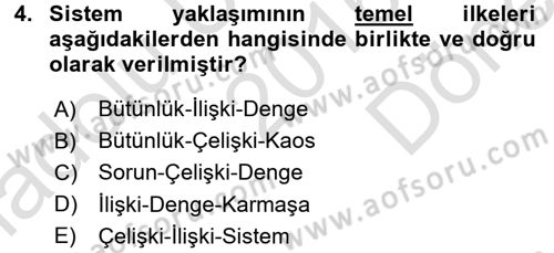 Görüşme Teknikleri Dersi 2016 - 2017 Yılı (Final) Dönem Sonu Sınavı 4. Soru