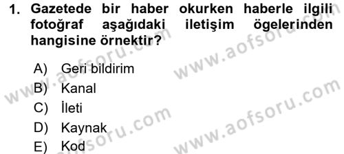 Görüşme Teknikleri Dersi 2017 - 2018 Yılı (Vize) Ara Sınavı 1. Soru