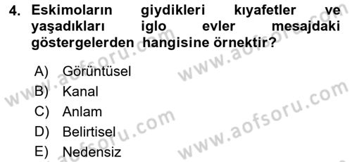 Görüşme Teknikleri Dersi 2018 - 2019 Yılı (Vize) Ara Sınavı 4. Soru