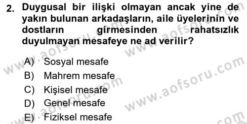 Görüşme Teknikleri Dersi 2021 - 2022 Yılı Yaz Okulu Sınavı 2. Soru