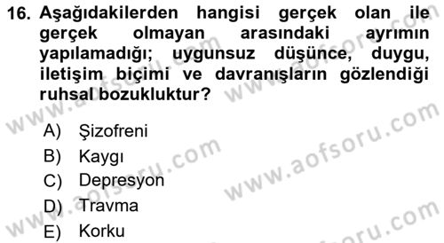 Görüşme Teknikleri Dersi 2022 - 2023 Yılı Yaz Okulu Sınav Soruları 16. Soru