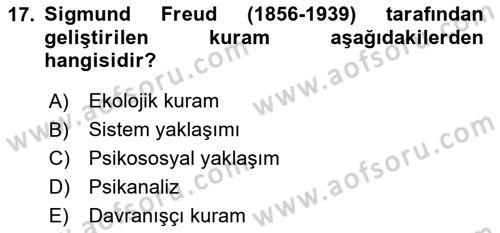 Görüşme Teknikleri Dersi 2023 - 2024 Yılı (Vize) Ara Sınav Soruları 17. Soru