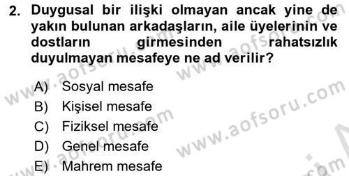 Görüşme Teknikleri Dersi 2023 - 2024 Yılı (Final) Dönem Sonu Sınav Soruları 2. Soru