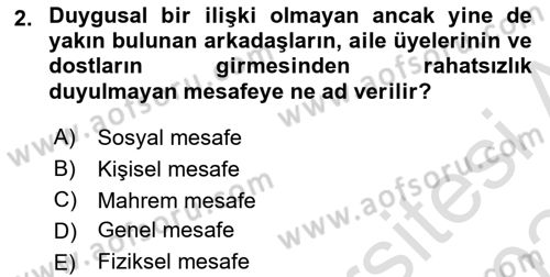 Görüşme Teknikleri Dersi 2023 - 2024 Yılı Yaz Okulu Sınav Soruları 2. Soru