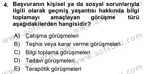Görüşme Teknikleri Dersi 2023 - 2024 Yılı Yaz Okulu Sınav Soruları 4. Soru