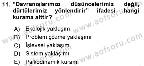 Görüşme Teknikleri Dersi 2024 - 2025 Yılı (Final) Dönem Sonu Sınav Soruları 11. Soru