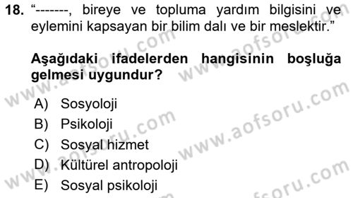 Görüşme Teknikleri Dersi 2024 - 2025 Yılı (Final) Dönem Sonu Sınav Soruları 18. Soru