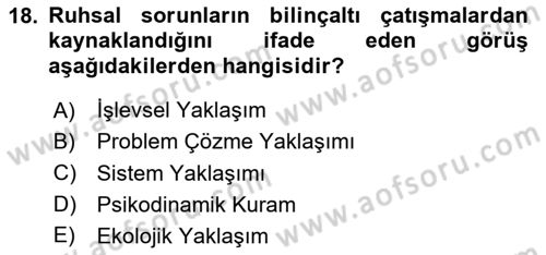 Görüşme Teknikleri Dersi 2025 - 2026 Yılı (Vize) Ara Sınav Soruları 18. Soru