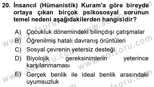 Görüşme Teknikleri Dersi 2025 - 2026 Yılı (Vize) Ara Sınav Soruları 20. Soru