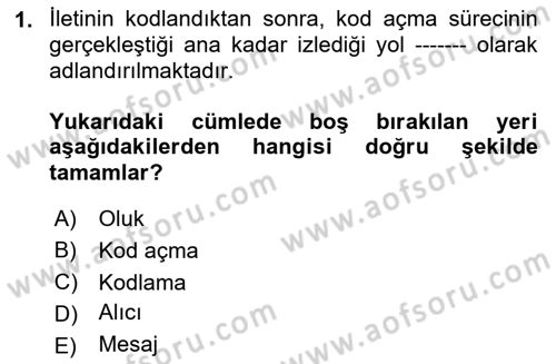 Görüşme Teknikleri Dersi 2025 - 2026 Yılı (Final) Dönem Sonu Sınav Soruları 1. Soru
