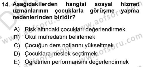 Görüşme Teknikleri Dersi 2025 - 2026 Yılı (Final) Dönem Sonu Sınav Soruları 14. Soru