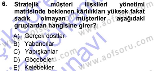 E-İş Süreçleri Dersi 2012 - 2013 Yılı (Final) Dönem Sonu Sınav Soruları 6. Soru