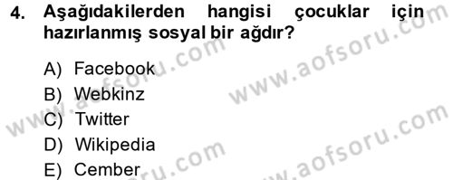 E-İş Süreçleri Dersi 2013 - 2014 Yılı (Final) Dönem Sonu Sınav Soruları 4. Soru