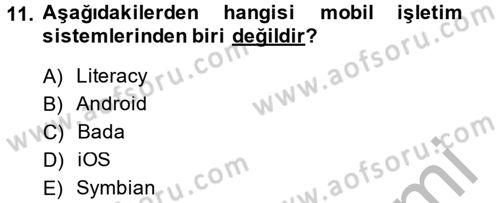 E-İş Süreçleri Dersi 2014 - 2015 Yılı (Final) Dönem Sonu Sınav Soruları 11. Soru