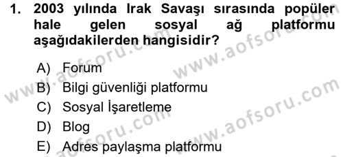 E-İş Süreçleri Dersi 2015 - 2016 Yılı (Vize) Ara Sınav Soruları 1. Soru