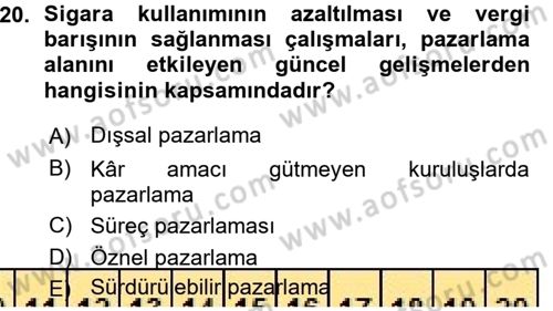 E-İş Süreçleri Dersi 2015 - 2016 Yılı (Vize) Ara Sınav Soruları 20. Soru