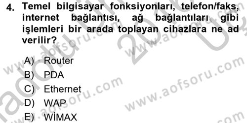 E-İş Süreçleri Dersi 2016 - 2017 Yılı 3 Ders Sınav Soruları 4. Soru