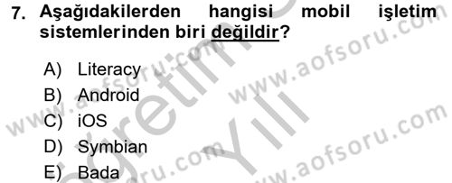 E-İş Süreçleri Dersi 2016 - 2017 Yılı 3 Ders Sınav Soruları 7. Soru