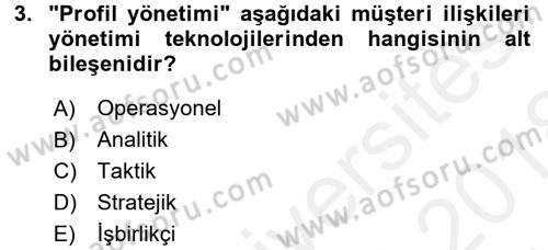 E-İş Süreçleri Dersi 2017 - 2018 Yılı (Final) Dönem Sonu Sınav Soruları 3. Soru