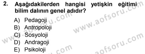 İşletmelerde Eğitim ve Geliştirme Dersi 2013 - 2014 Yılı Tek Ders Sınav Soruları 2. Soru