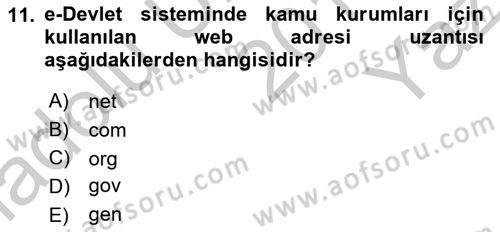 İşletmelerde Eğitim ve Geliştirme Dersi 2018 - 2019 Yılı Yaz Okulu Sınav Soruları 11. Soru